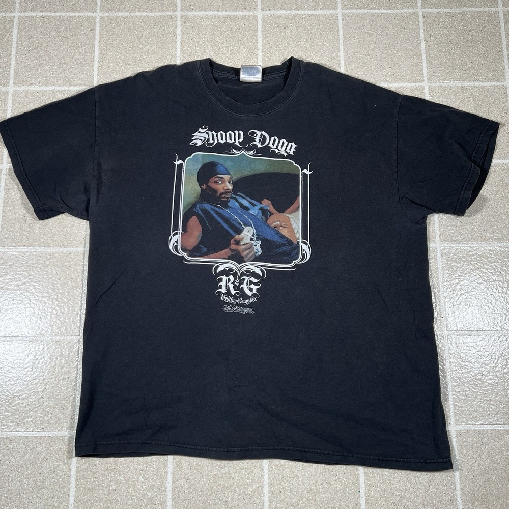 Vintage SNOOP DOGG R&G RAP RYTHM AND GANGSTA T SHIRT Hiphop Music Y2K Size XL